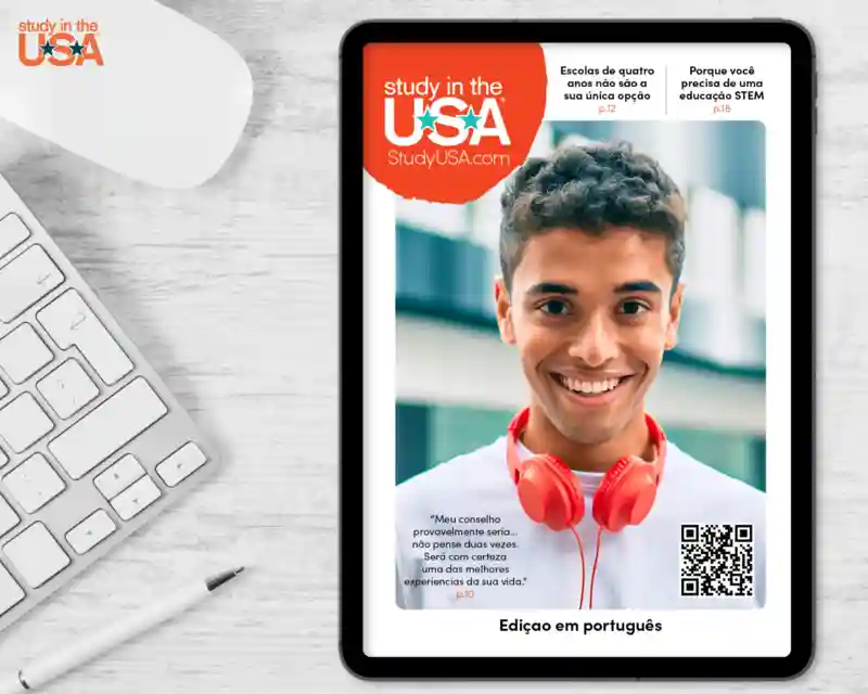 Read the new Portuguese edition of Study in the USA today!