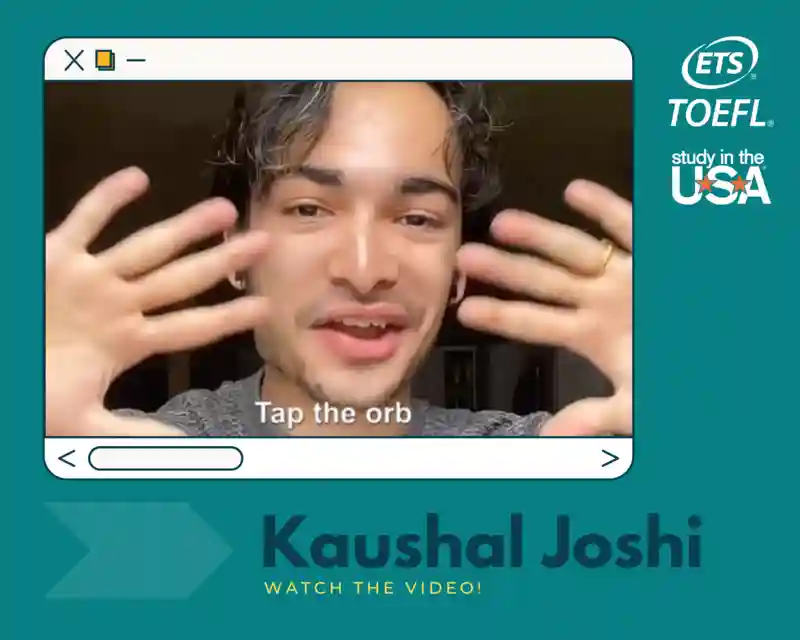 Main image for the article titled Kaushal'ın İlham Veren TOEFL Yolculuğu: TikTok Filtresinden İçgörüler