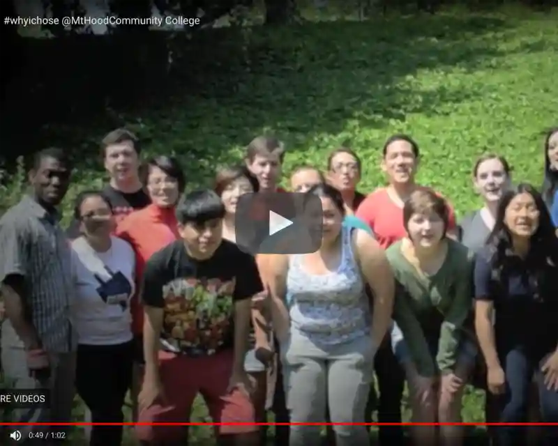 We asked students why they chose to attend Mt. Hood Community College. This is what they had to say. 