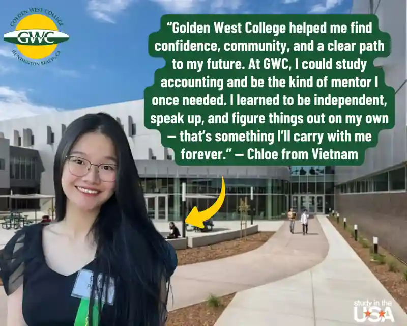 Main image for the article titled How Golden West College Helped Chloe Find Confidence, Community & Career Goals