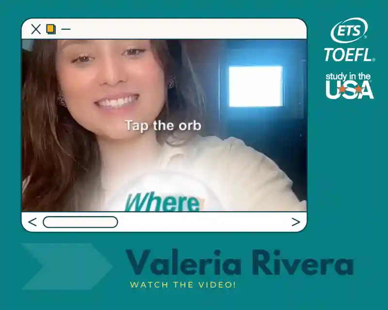Main image for the article titled Valeria TOEFL Yolculuğunu Paylaşıyor: TikTok Filtresinden İçgörüler